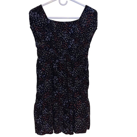 Abercrombie Kids Navy and Floral Dress Size 13/14 - Picture 6 of 10